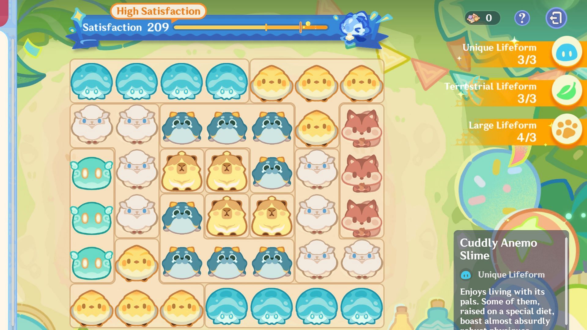 Layout option #1 for high satisfaction (Image via Sportskeeda Gaming || HoYoverse)